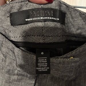 White House Black Market Wide Linen Blend Leg Pants